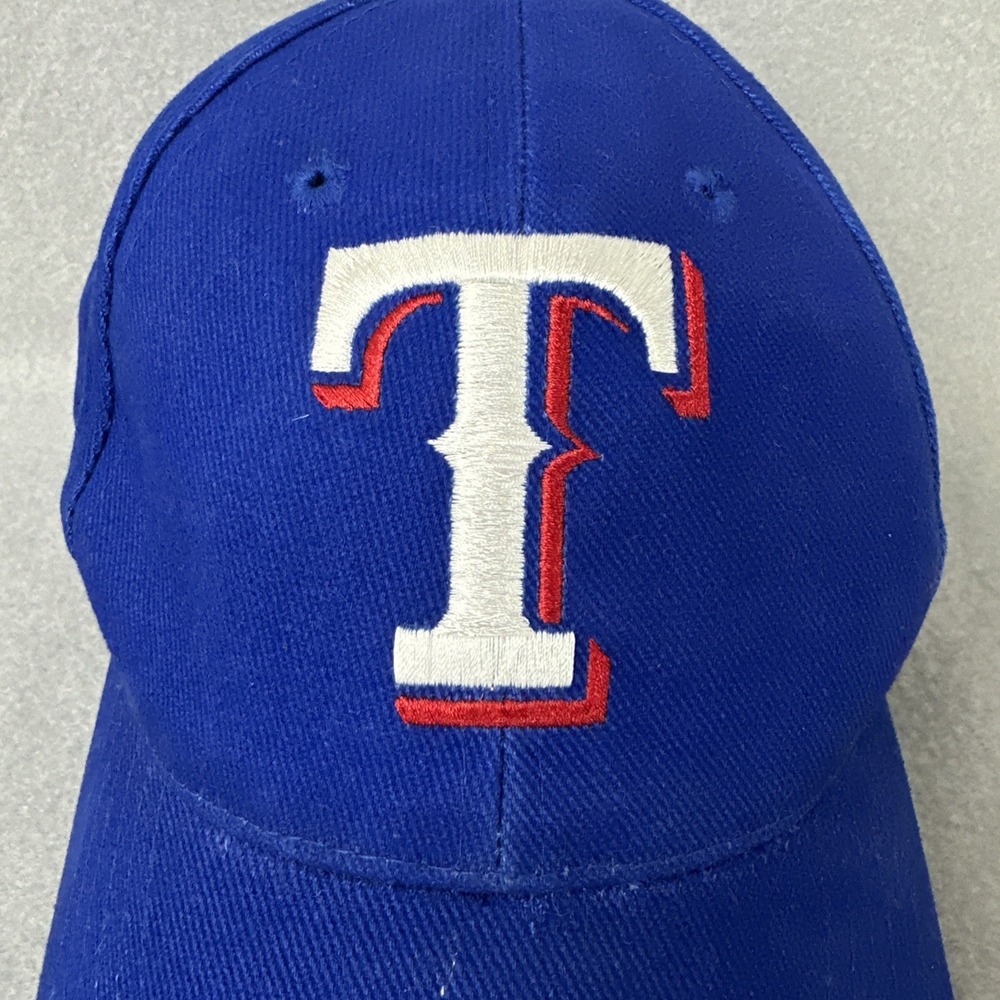 Texas Rangers Hat Cap Blue Strapback Adjustable Embroidered Baseball - Picture 2 of 9